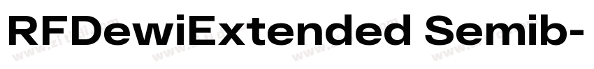 RFDewiExtended Semib字体转换